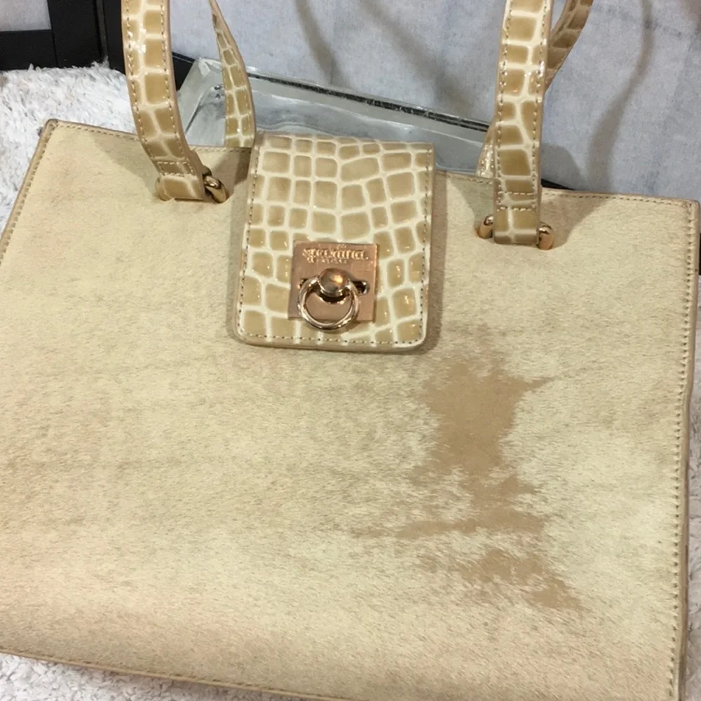 Spartina 449 leather shoulder bag and wallet set